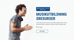 Responsiv Webbmall För Musikutbildningsresurser