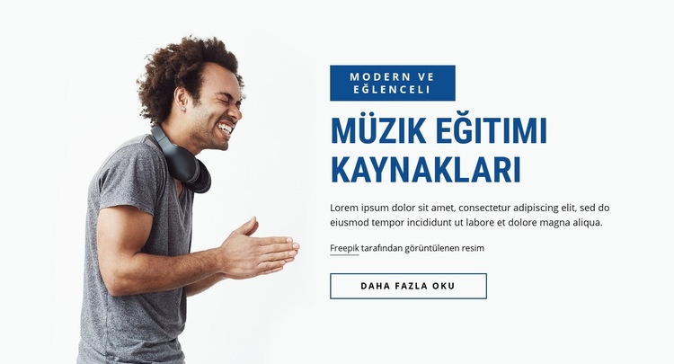 Müzik eğitimi kaynakları Açılış sayfası