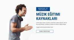 Müzik Eğitimi Kaynakları CSS Ile Temel Html Şablonu
