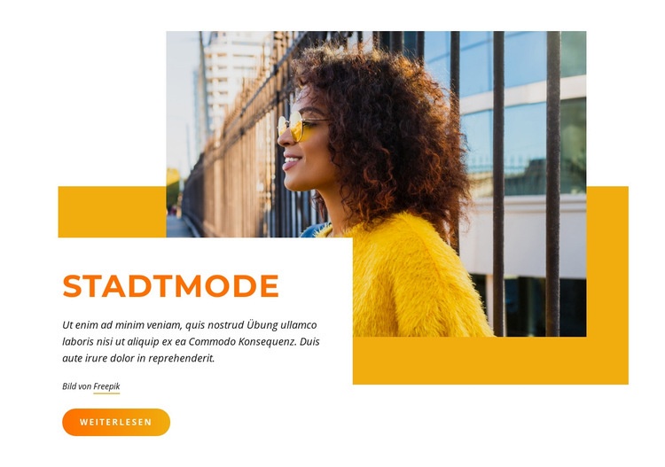 Beste Outfits Mode HTML Website Builder
