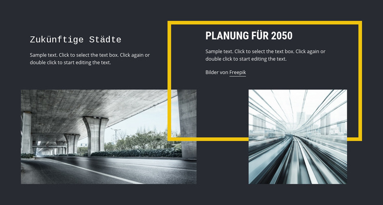  Stadtplanungsarchitektur Website-Vorlage