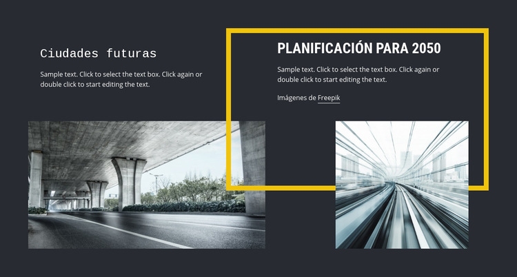  Arquitectura urbanística Plantilla de sitio web