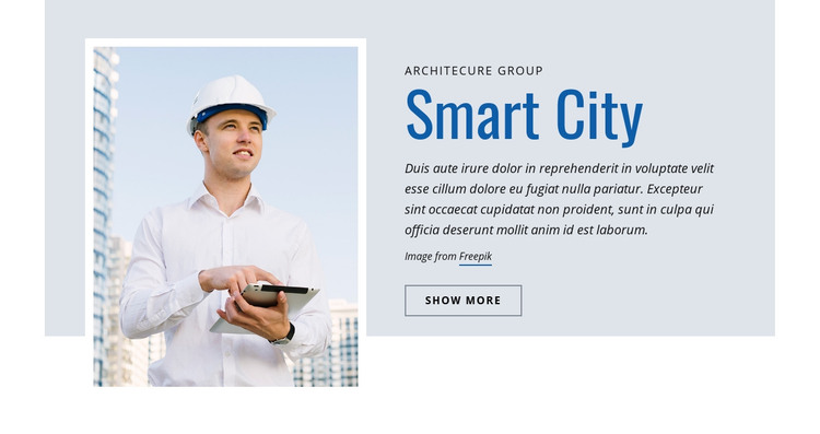 Smart city architecture Homepage Design