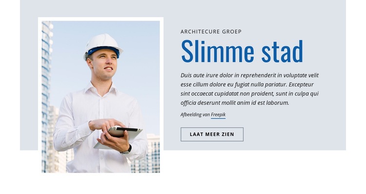 Slimme stadsarchitectuur Html Website Builder