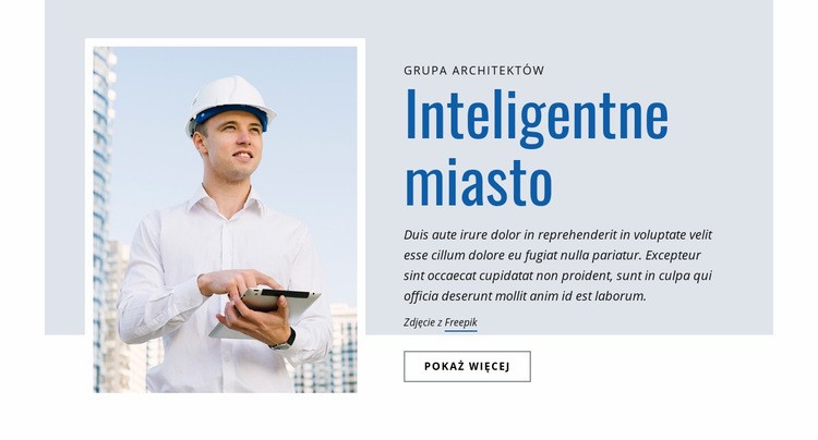 Architektura inteligentnego miasta Projekt strony internetowej