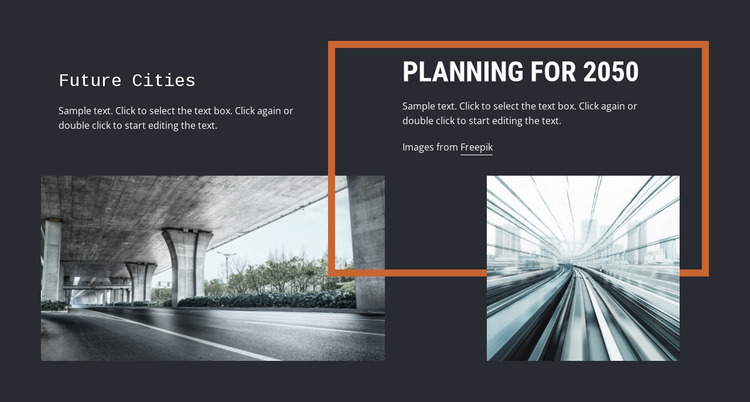  City planning architecture Website Mockup