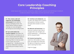 Core Leadership Coaching Principles - Free Download HTML5 Template