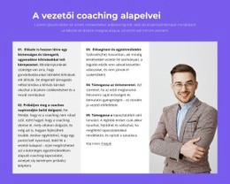 A Vezetői Coaching Alapelvei – Prémium Sablon