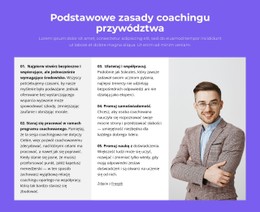 Podstawowe Zasady Coachingu Przywództwa Szablon Strony Internetowej HTML CSS