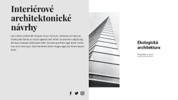 Zdarma HTML Pro Moderní Architektonický Styl