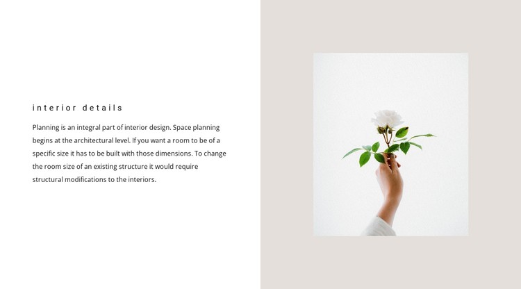 Details for interior CSS Template