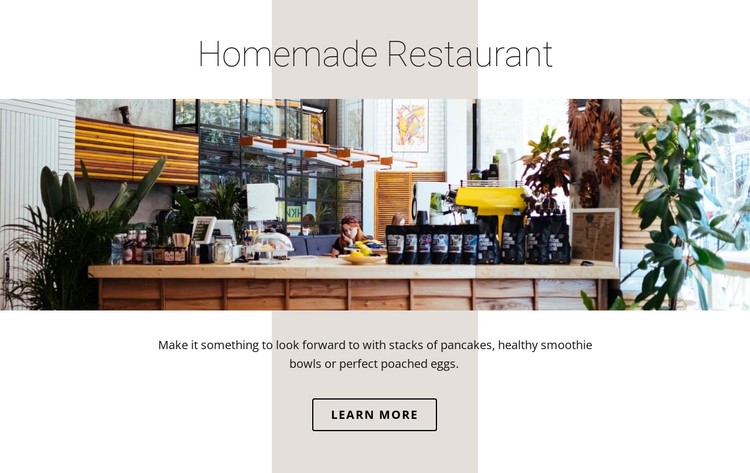 Home food restaurant  CSS Template