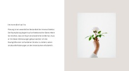 Details Für Den Innenraum Einzelseitenvorlage