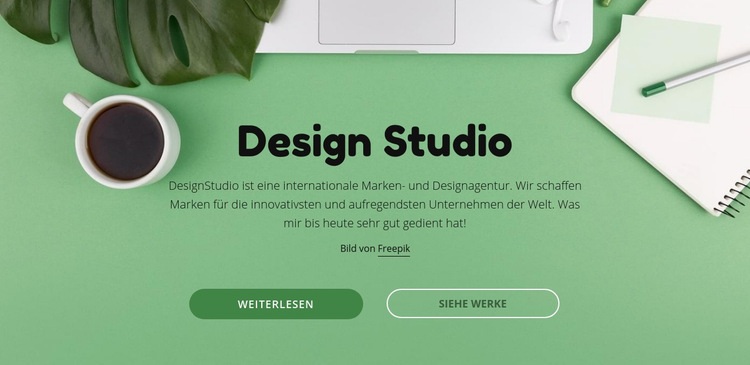 Ihre Marke verdient eine bessere Kreativität HTML-Vorlage