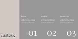 Geschäftsfahrstrategie - HTML-Vorlage