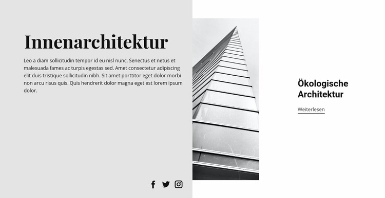 Moderner Architekturstil Joomla Vorlage