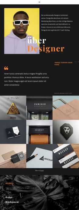 Marketingportfolio - Vorlagen Website-Design