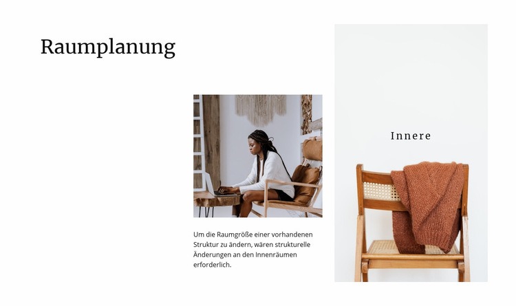 Raumplanung Website Builder-Vorlagen