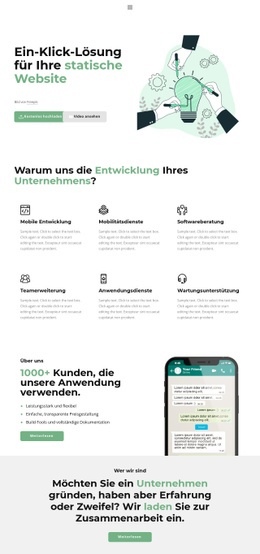 Ein Exklusives Website-Design Für Ein Klick Zum Erfolg