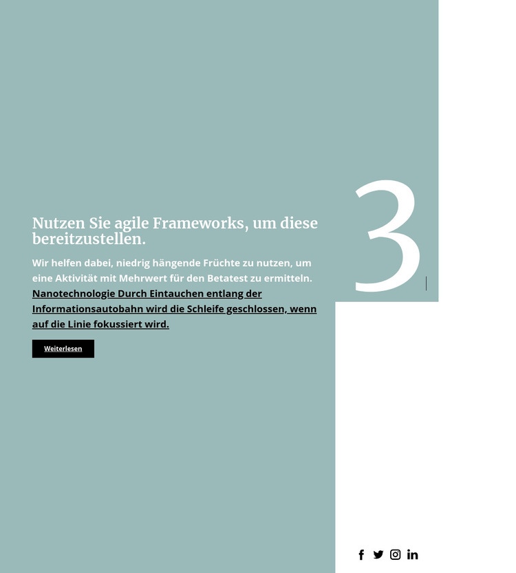 Text auf Hintergrund Website design