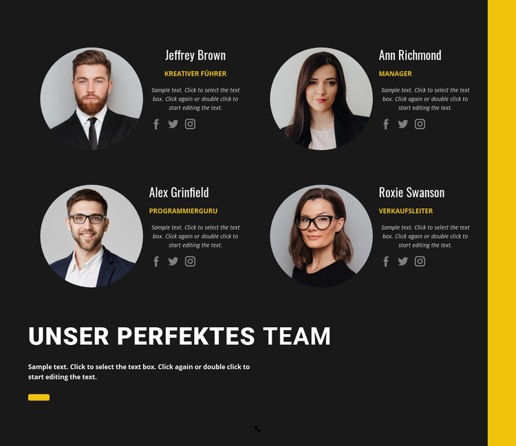 Unser Geschäftsteam WordPress-Theme