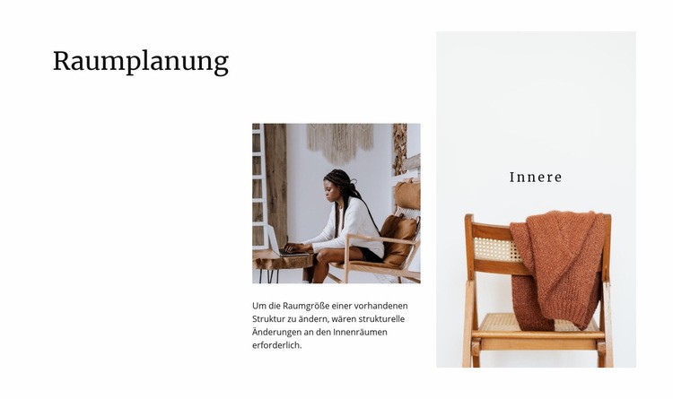 Raumplanung Landing Page