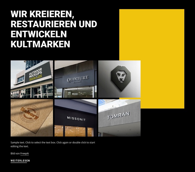 Sich entwickelnde ikonische Kunst Landing Page