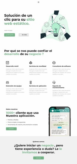 Un Clic Para El Éxito - HTML Page Creator