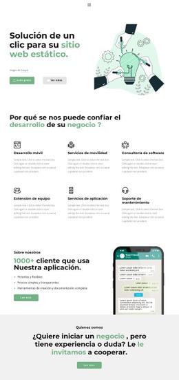 Un Diseño De Sitio Web Exclusivo Para Un Clic Para El Éxito