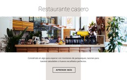 Restaurante De Comida Casera Plantilla De Cuadrícula CSS