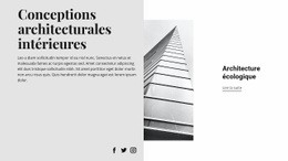 Une Conception De Site Web Exclusive Pour Style D'Architecture Moderne