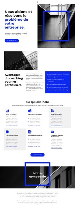 Conception De Site Prête À L'Emploi Pour Aide À L'Organisation