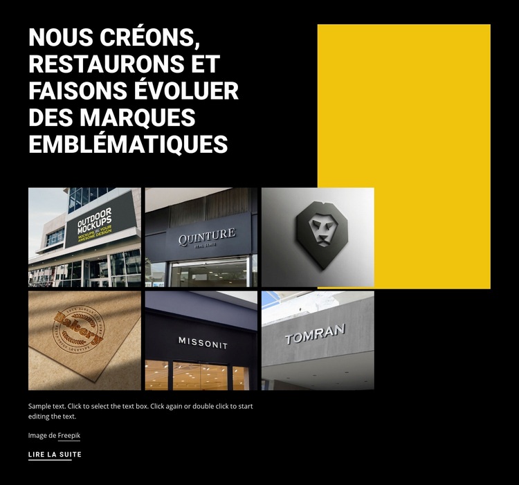 Art iconique en évolution Créateur de site Web HTML