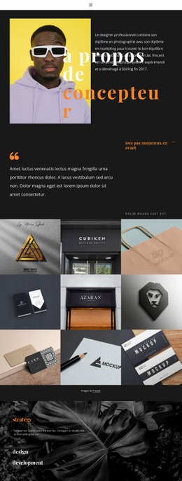 Portefeuille De Marketing - Maquette De Site Web Gratuite