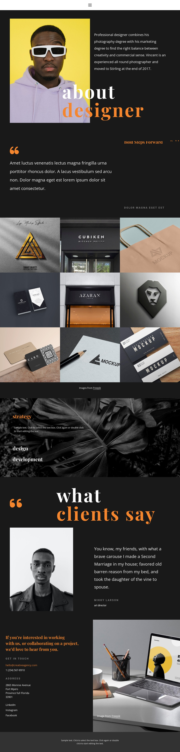 Marketing Portfolio HTML5 Template