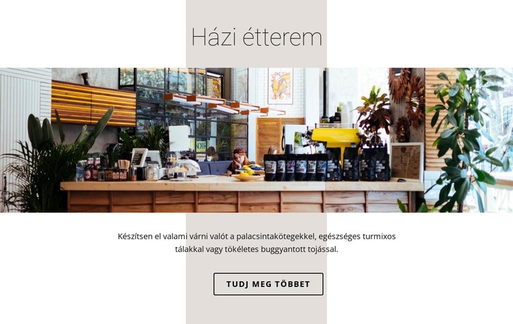 Házi étel étterem HTML Sablon