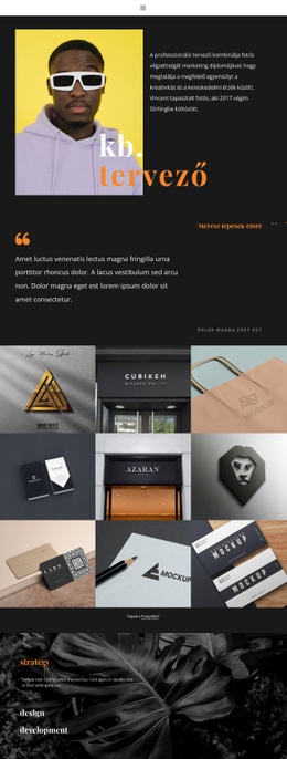 Marketing Portfólió - Sablonok Webhelytervezés