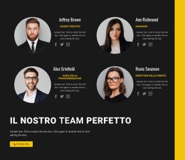 Creatore Di Siti Web Per Il Nostro Team Di Lavoro