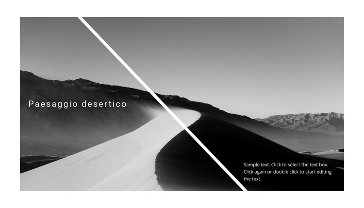 Bellissima natura del deserto Modelli di Website Builder