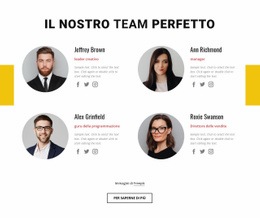 Perfetto Team Aziendale - Design Del Sito Web Definitivo