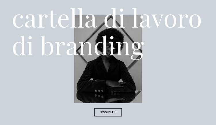 Branding per il business Modello di sito Web