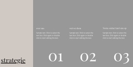 Bedrijfsstrategie - HTML-Bestemmingspagina