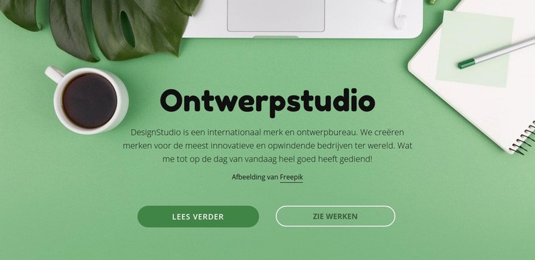 Uw merk verdient beter creatief Html Website Builder