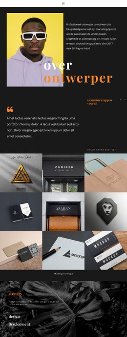 Marketingportfolio - Sjablonen Website-Ontwerp