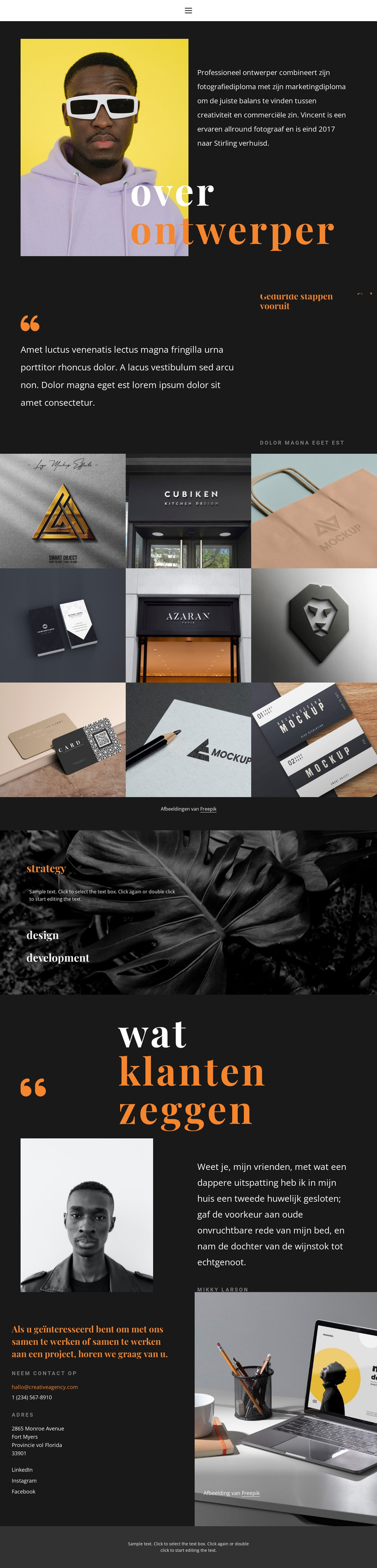 Marketingportfolio WordPress-thema