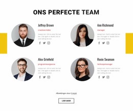 Perfect Zakelijk Team - Aanpasbare Professionele Websitebouwer