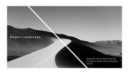 Beautiful Desert Nature - One Page Bootstrap Template