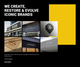 Evolving Iconic Art - Drag & Вrop One Page Template