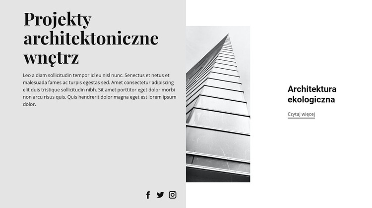 Nowoczesny styl architektury Szablon witryny sieci Web