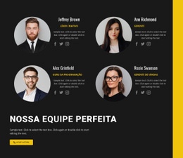 Criador De Sites Para Nossa Equipe De Negócios